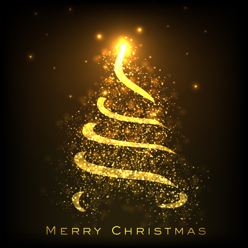 Shiny Xmas decorations design vector 07