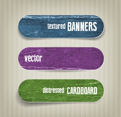 Textured banners design vector 04