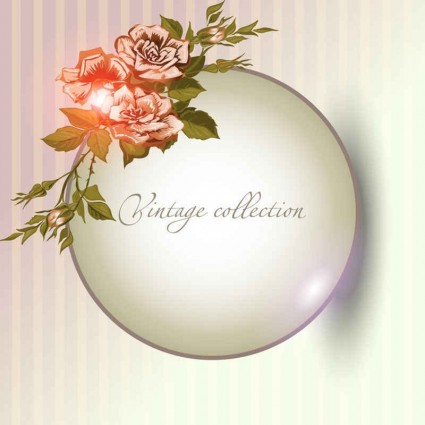 Charm flowers background vector material 01 Charm flowers background vector material 01