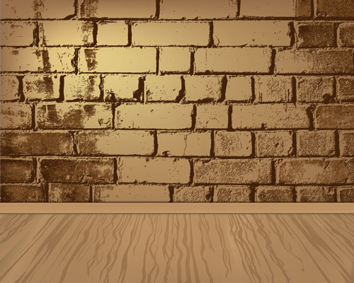 Elements of Brick wall background vector 05