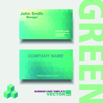Vectors modern colored business cards business 