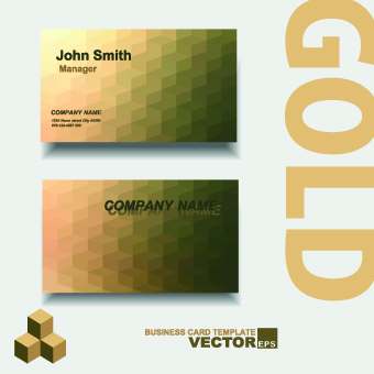 Vectors colored business cards business 