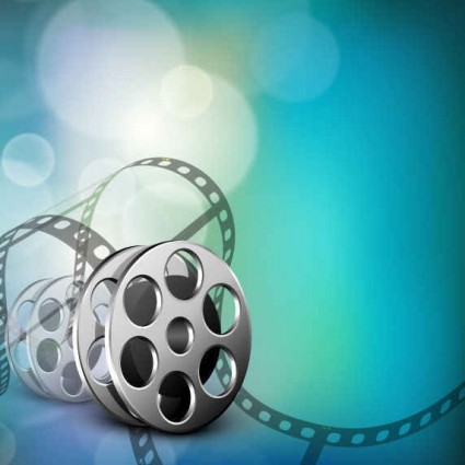 Creative fantasy film background vector