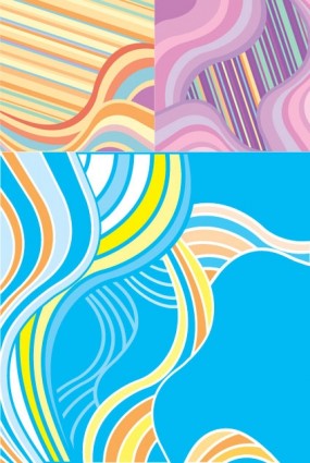 Fashion wave background vector