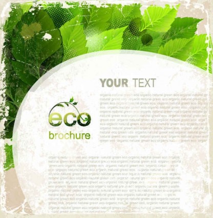 Shiny green leaf backgrounds vector 02