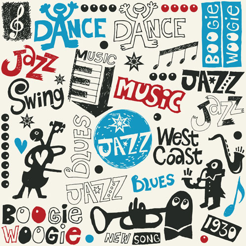 music elements and literal vector 02