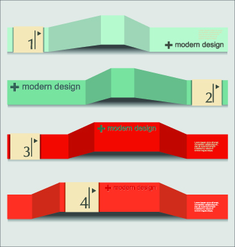 Banner Numbers vector 04