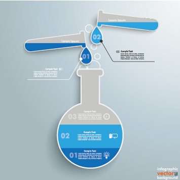 science experiment Infographics vector graphics 04