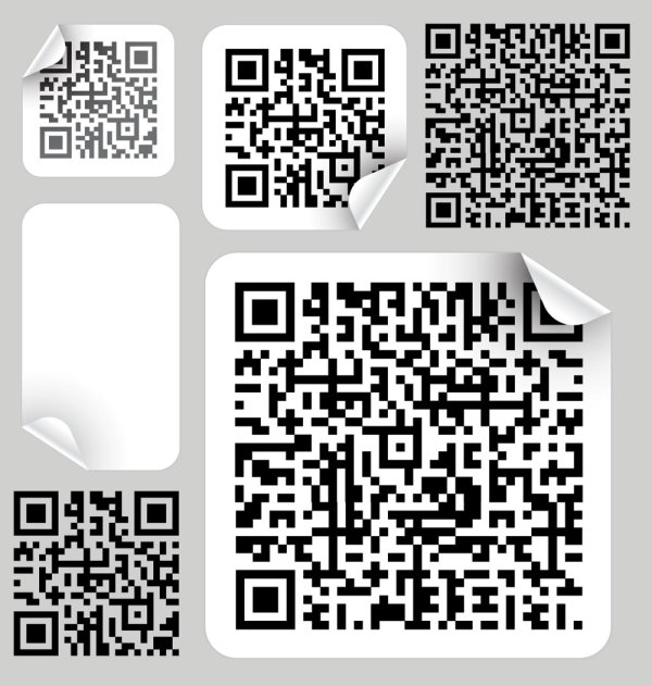 Barcode design Elements vector set 04