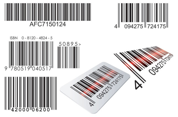 Barcode design Elements vector set 07