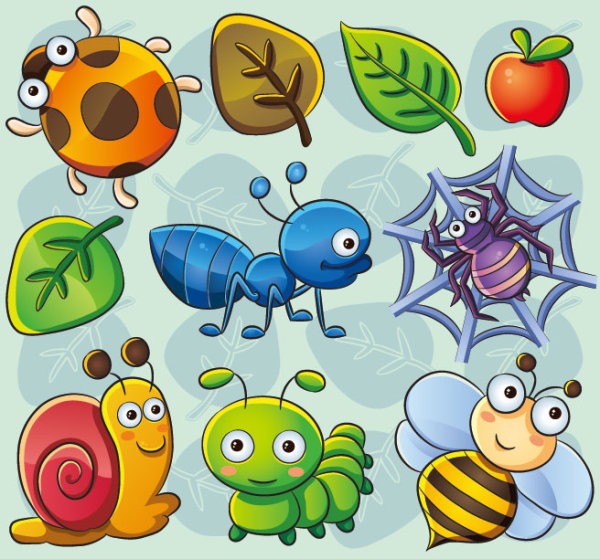 plant insects cute cartoon cute 