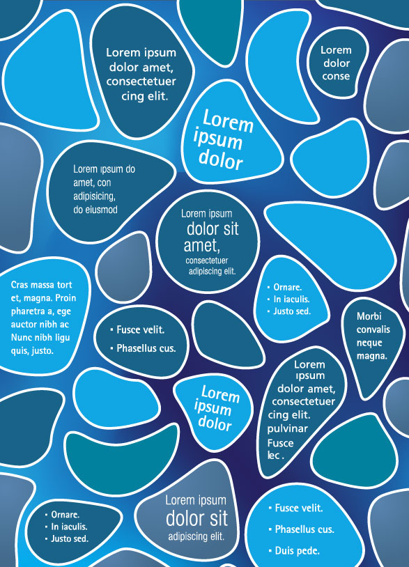 Set of Business template with your text vector 01
