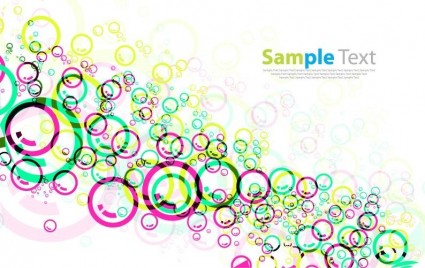 vector background design colorful circles 