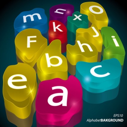 gorgeous threedimensional art Background 05 vector