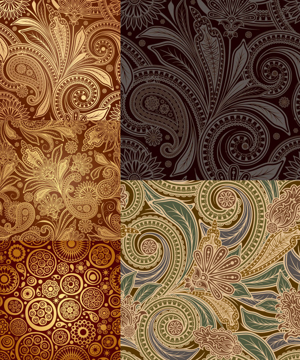 India Seamless lines design vector