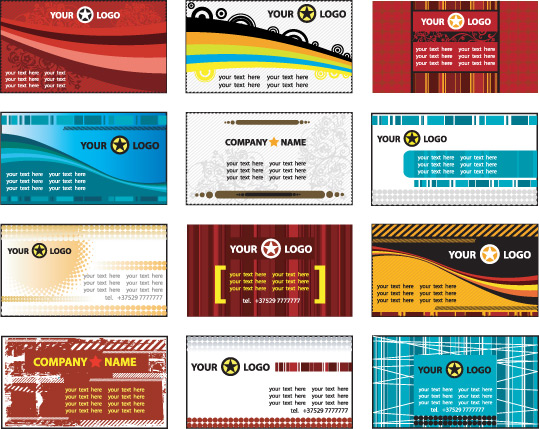 Card template 01 Vector
