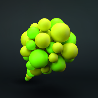 Shiny 3D sphere vector backgrounds 03