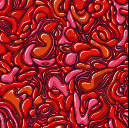 Abstract shapes paint oil seamless pattern vector 02