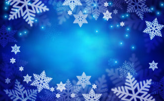 Beautiful snowflake with blue background vector