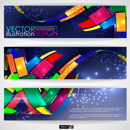 Blue dynamic Backgrounds Illustration 02