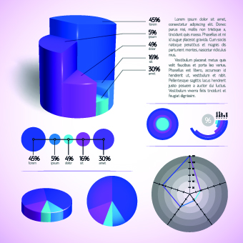 Modern Business diagram and infographic design vector 04