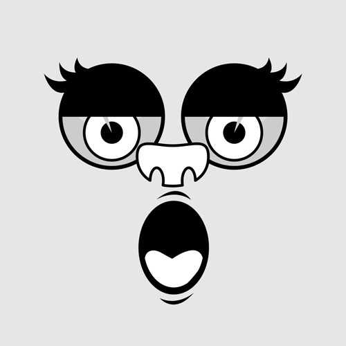Cartoon smiley design vector graphics