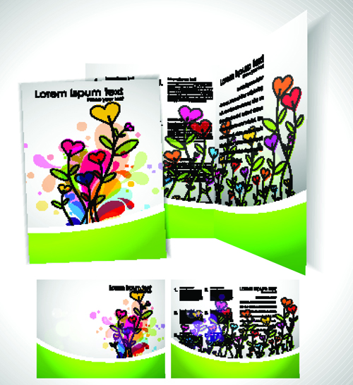 template cover cartoon brochure 