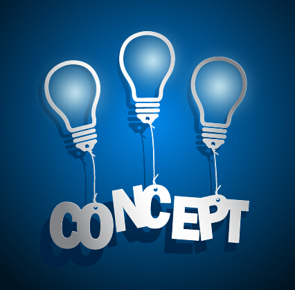 Idea concept business background business  