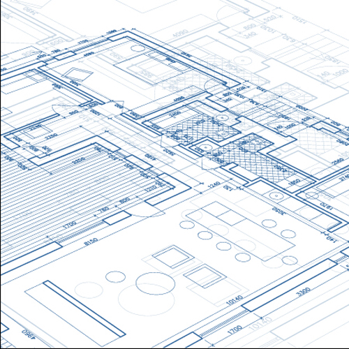 Creative architectural blueprint background vector 10