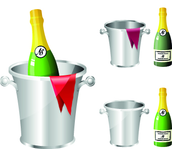 Drinks food vector set 07