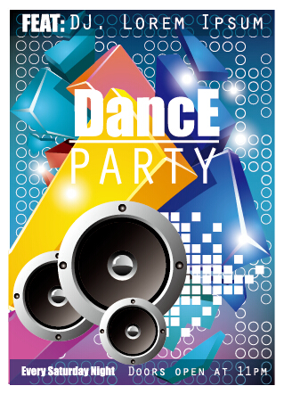 party material flyer fashion dance 