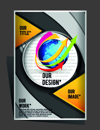 Modern Flyers and brochure design vector 03