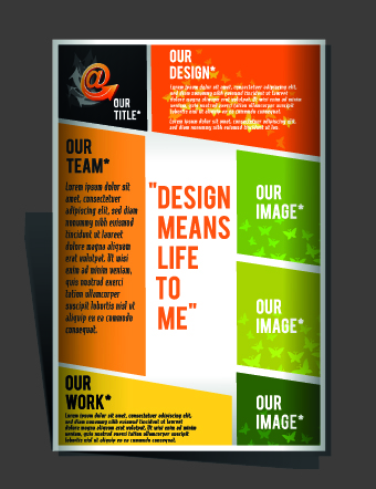 Modern Flyers and brochure design vector 05
