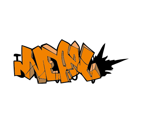 ny graffiti alphabet design vector 24 Funny graffiti alphabet design vector 24