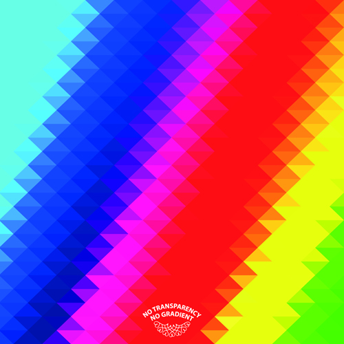 Geometric shapes colored blurred background vector 01