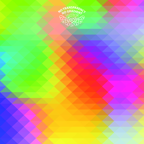 Geometric shapes colored blurred background vector 03