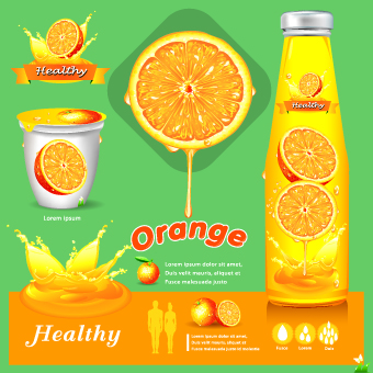 Healthy food flyer template vector 03