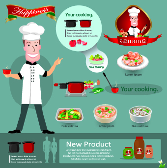Healthy food flyer template vector 05
