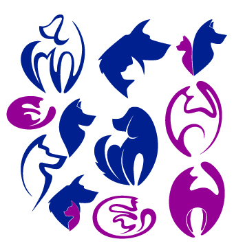 Abstract style Logos design vector 05