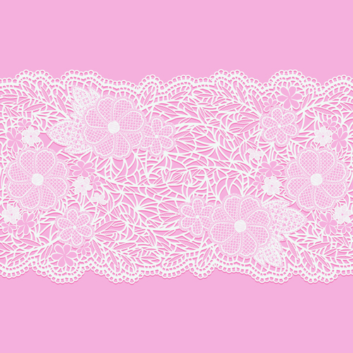 pink lace vector background 