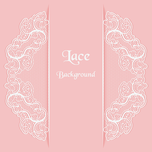 pink lace vector lace background 