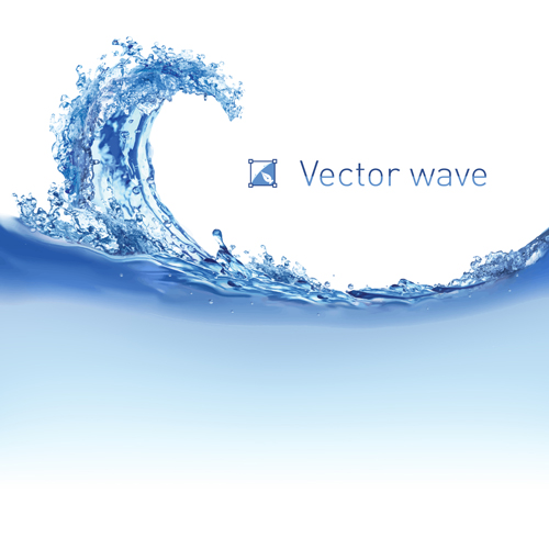 wave water realistic background 