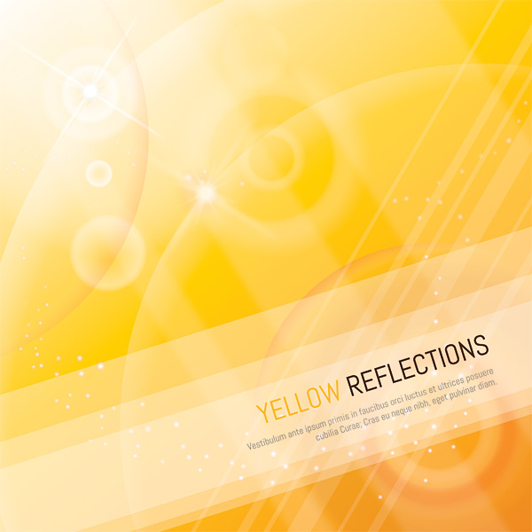 Shiny yellow background art vector