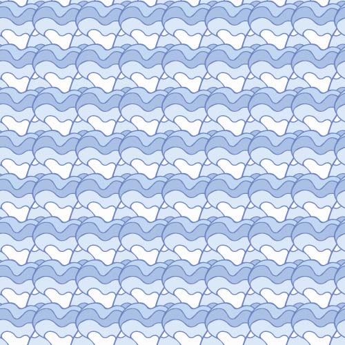 waves simple seamless pattern 