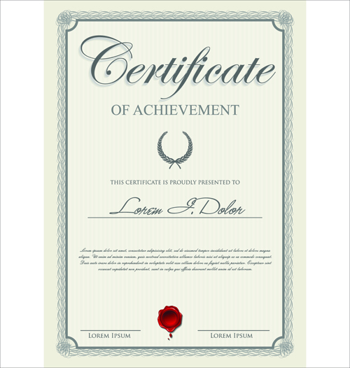 plate certificates design graphics 01 Vector template certificates design graphics 01