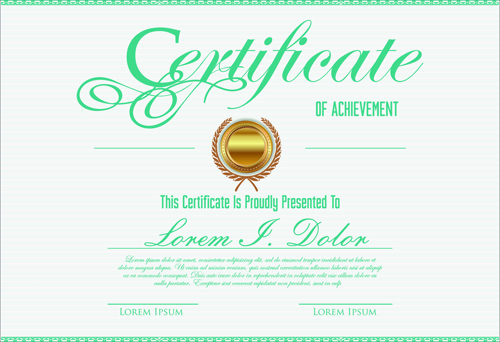 vector template template certificates certificate 