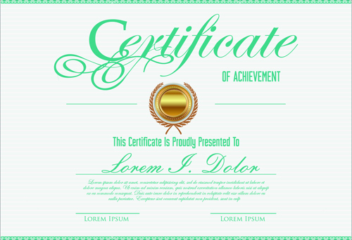 plate certificates design graphics 04 Vector template certificates design graphics 04
