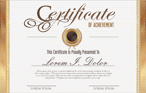 vector template certificates certificate 