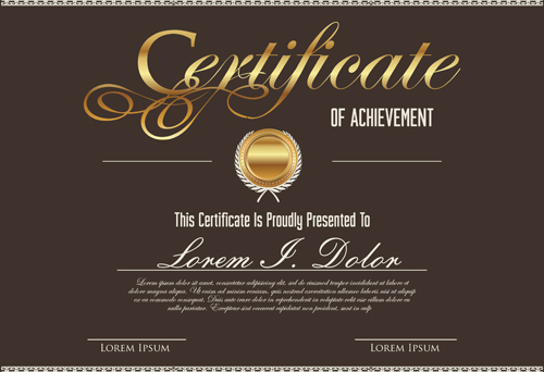 plate certificates design graphics 07 Vector template certificates design graphics 07