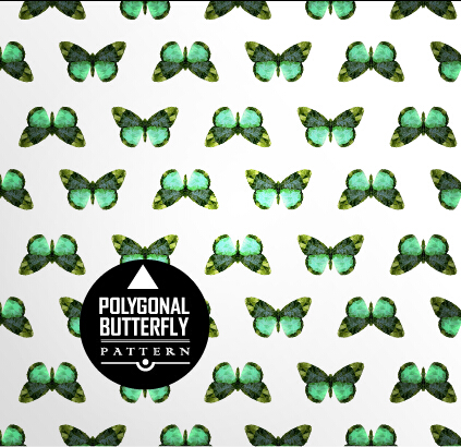 vintage seamless pattern vector pattern butterflies 